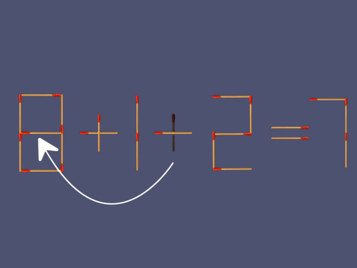 Desafio com palitos: você é capaz de resolver essa equação?