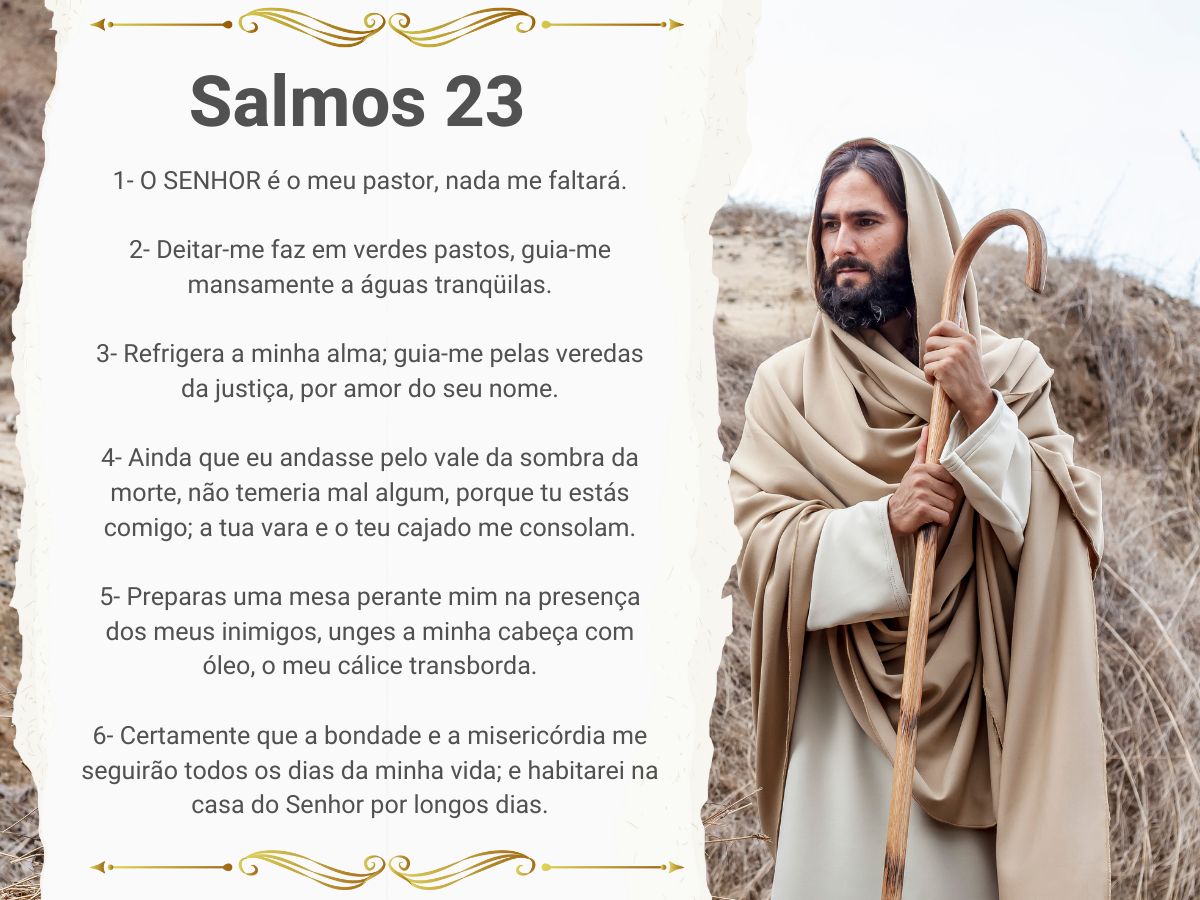 Mensagem Bíblica Salmo 23 - O Senhor é o meu pastor!