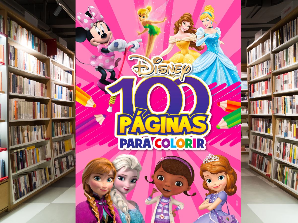 100 páginas para colorir – Disney – Meninas livro de atividades para colorir