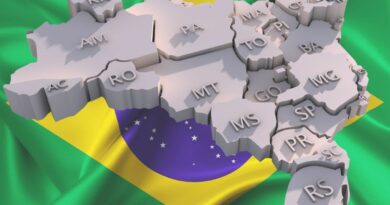 Mapa do Brasil e seus Estados